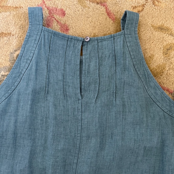 Pure J. Jill Linen Tank Maxi Dress – Size Large – Blue-Green – EUC - Picture 4 of 9